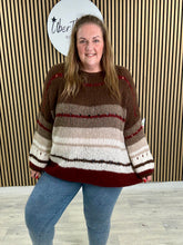 The Cotswold Stripe Soft Knit - Chocolate