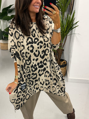The Animal Dipped Hem - Taupe
