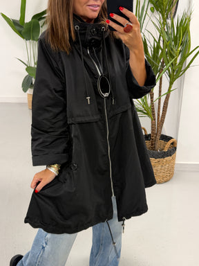 Fly Toggle Back Jacket - Black