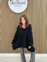 Popcorn Grunge Knit - Black