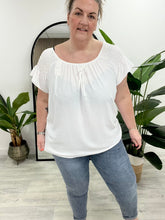Madeira Bardot Top (plus) - White