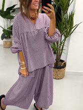 The Vichy Gingham Tunic - Purple
