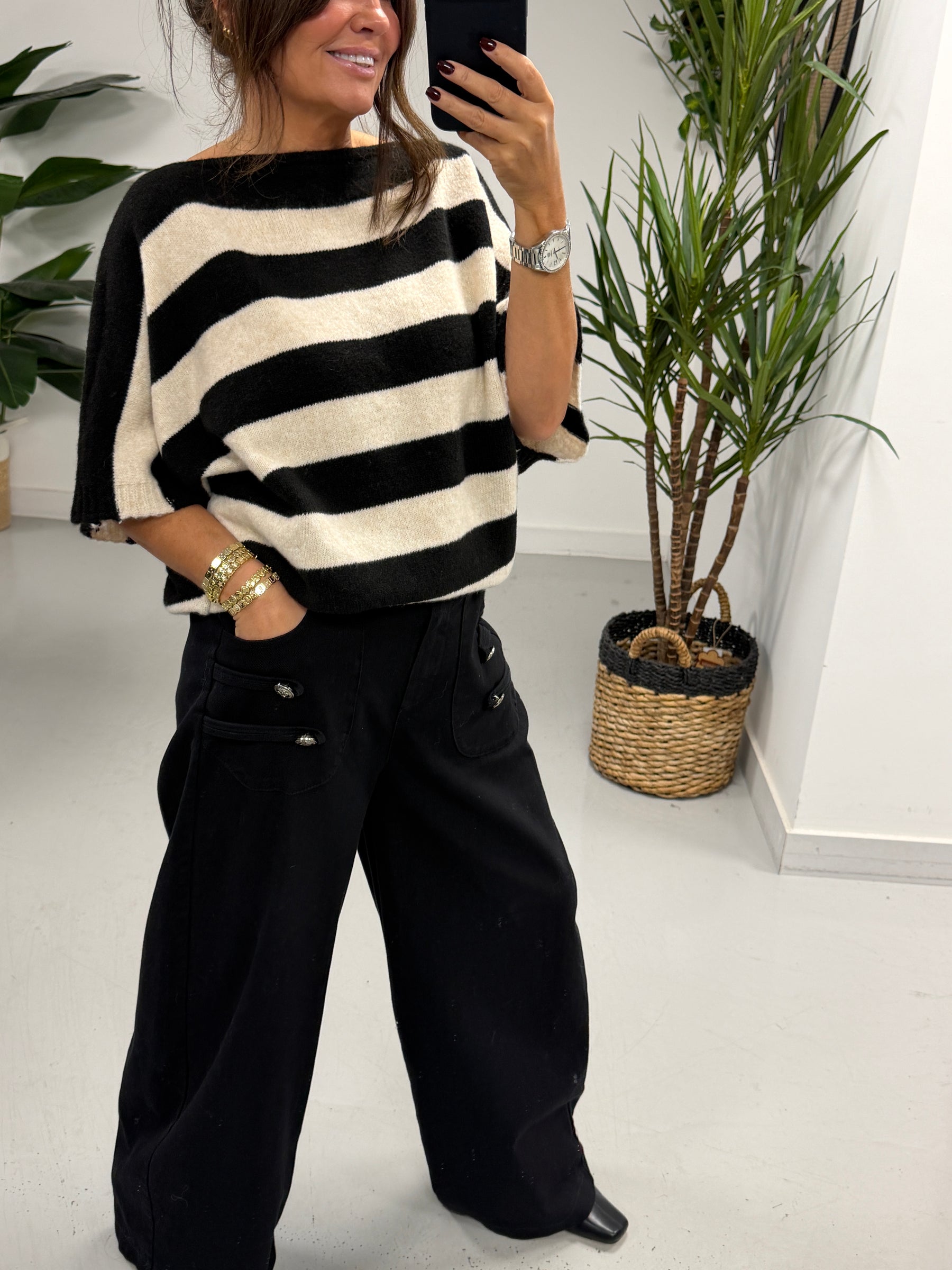 Savannah Military Jeans - Black (Size 12/14)