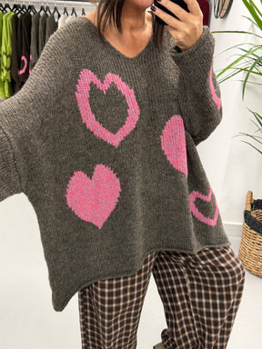 Heart Warmer Soft Knit - Dark Mocha