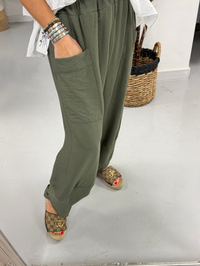 The Summer Tulip Trousers - Khaki