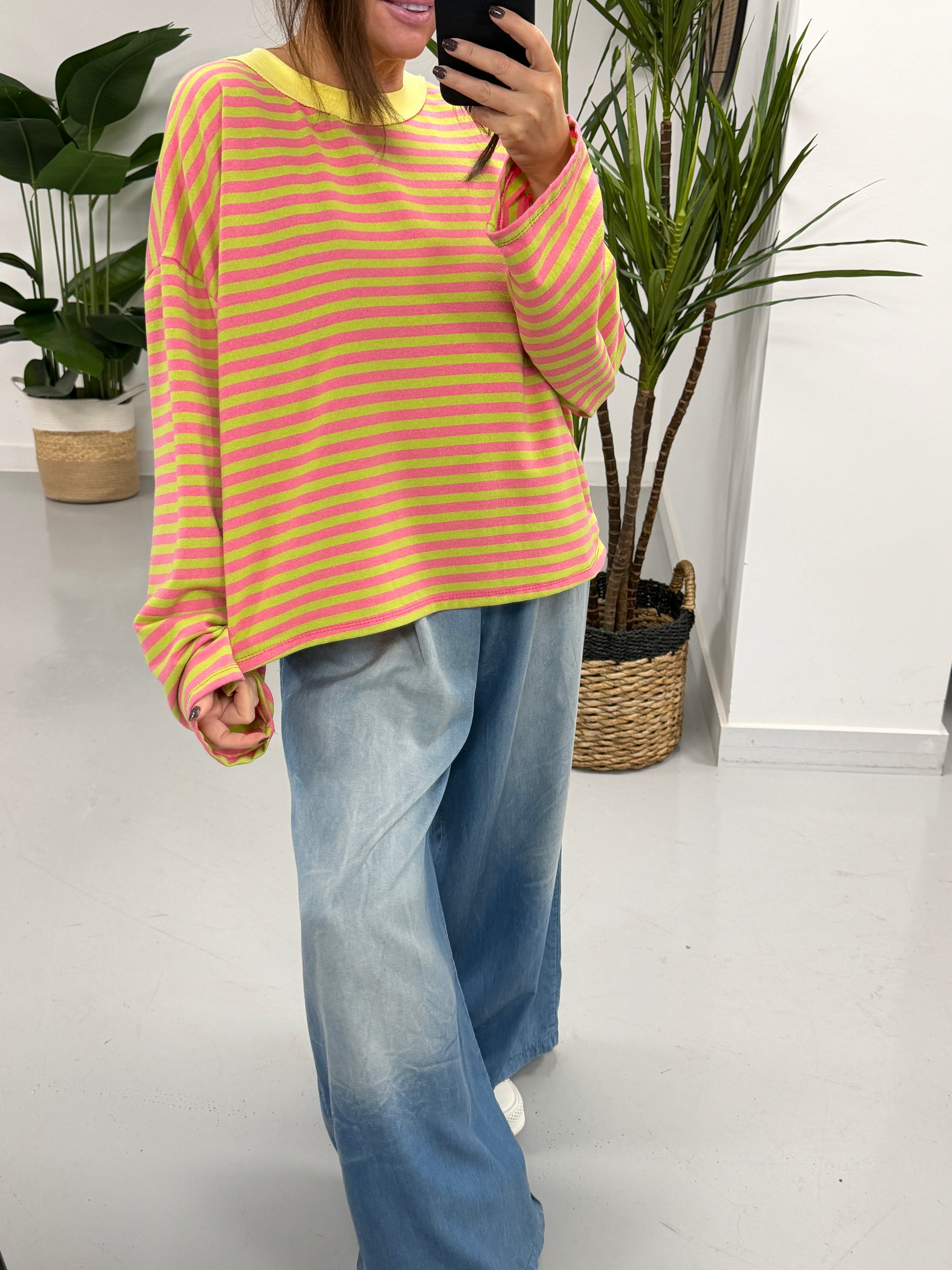 Sugar Rush Leisure Sweat- Pink/Green