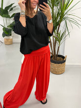 Ali Baba Slouch Pants - Red