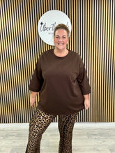Molly Scuba Tee - Chocolate