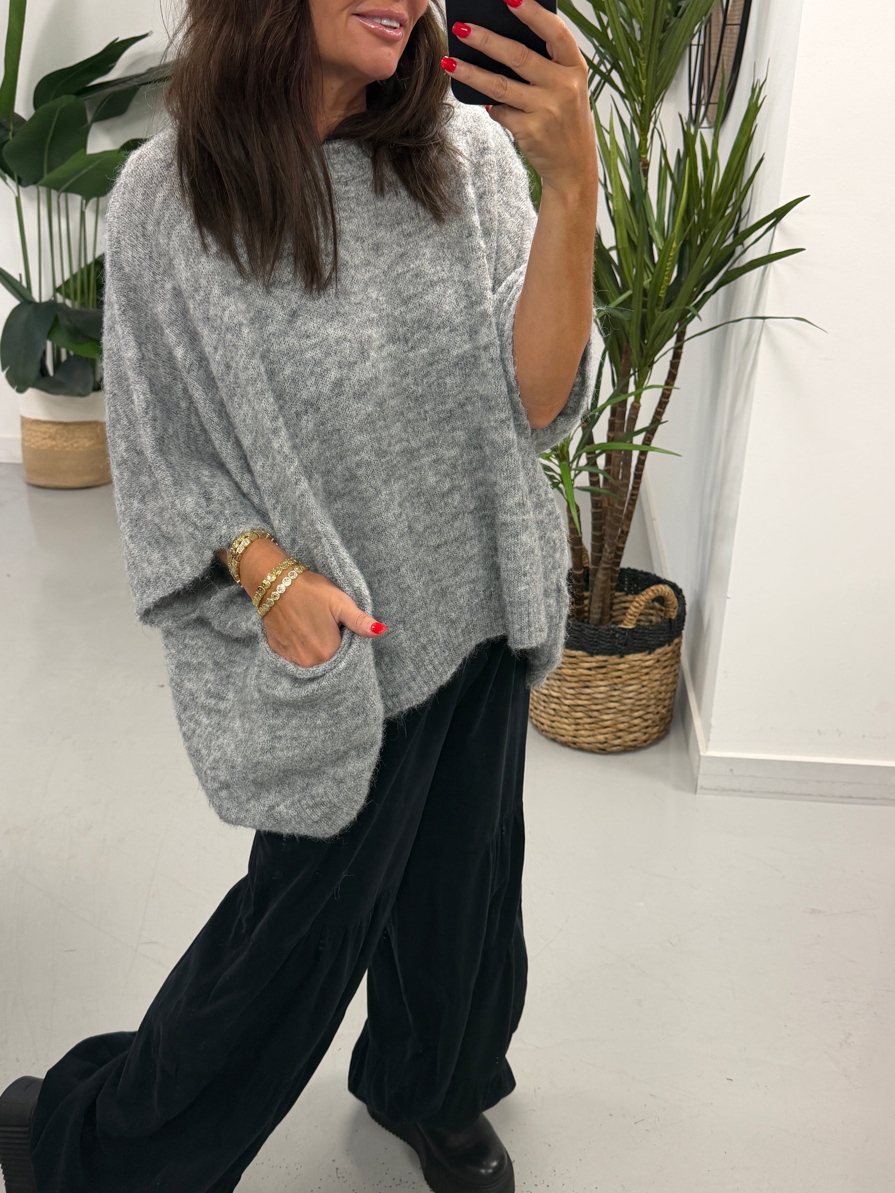 Zeta Otto Slouch Knit - Grey