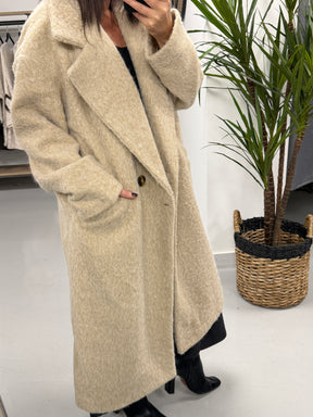 Dakota Boyfriend Coat  - Cream