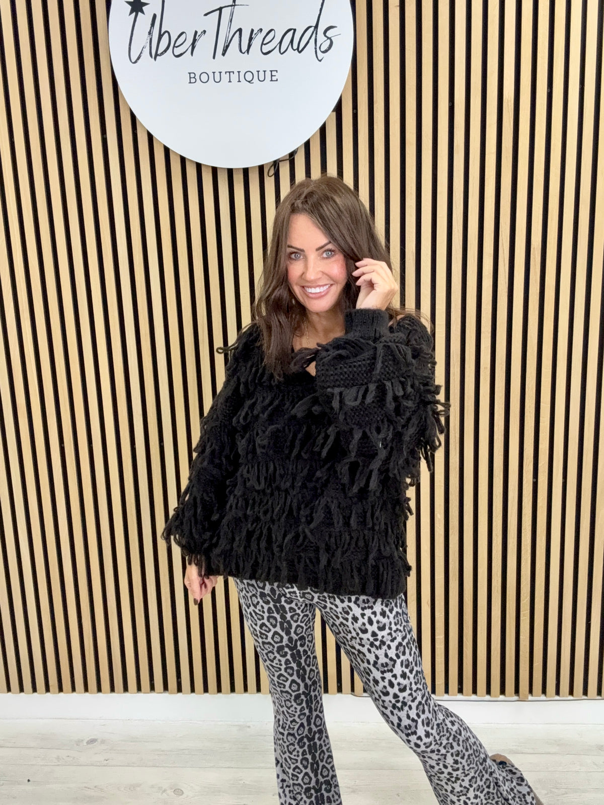 The Shaggy Jumper - Black