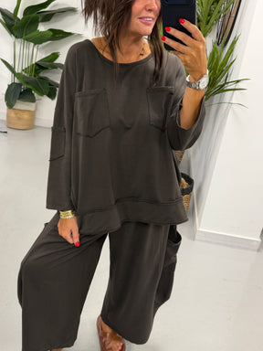 The Freestyle UTB Utility Jersey Top - Chocolate
