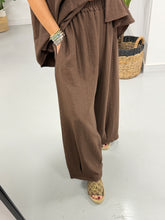 I.D Arizona Wide Leg Trouser - Chocolate