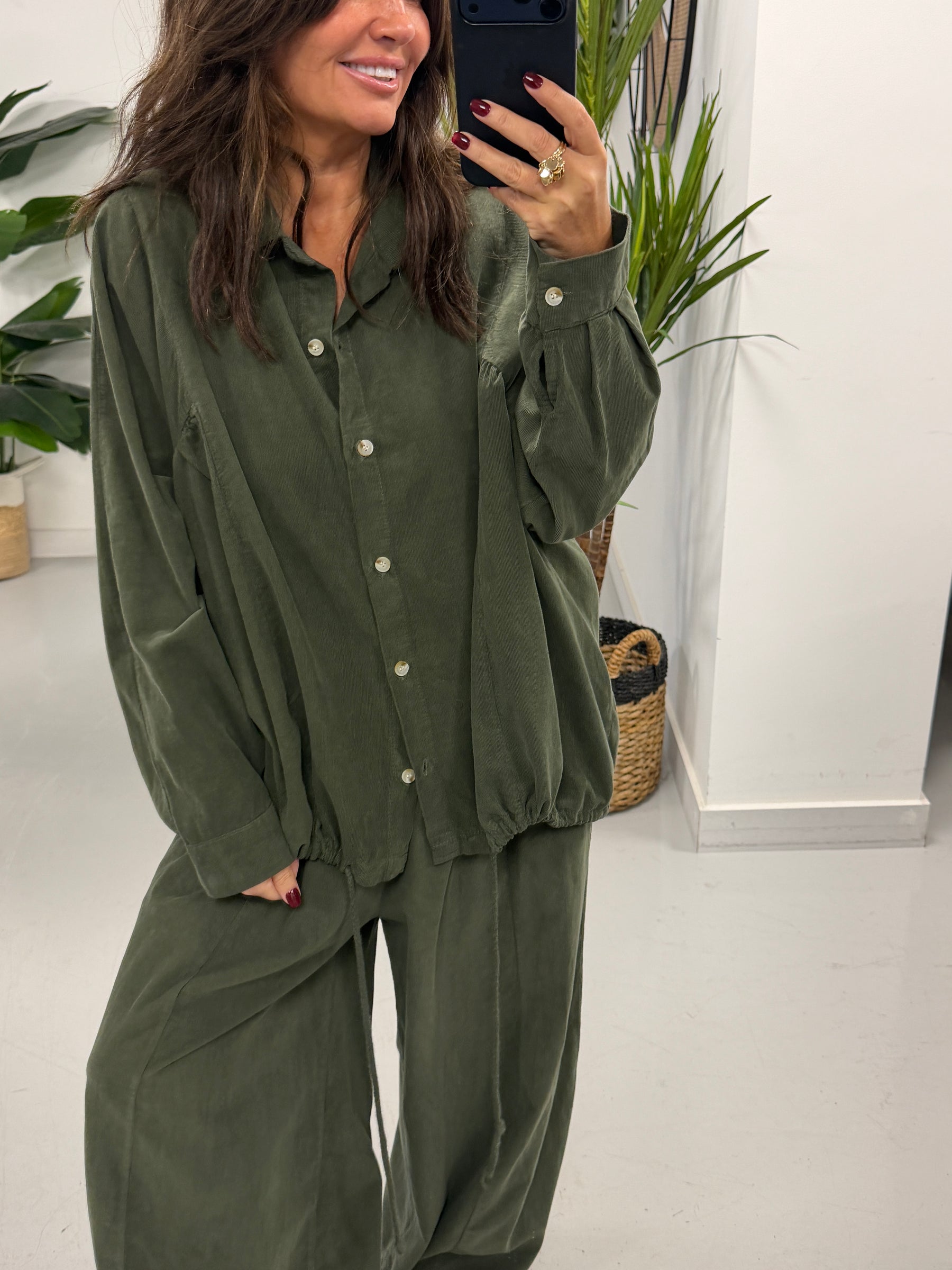 The Needlecord Shirt - Khaki