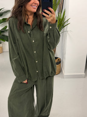 The Needlecord Shirt - Khaki