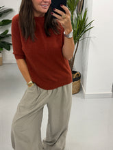 The Drift Crop Sleeve Knit - Wine (Size 10-14)
