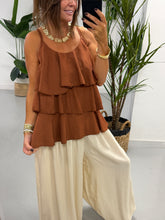 Crinkle Rara Top - Rust