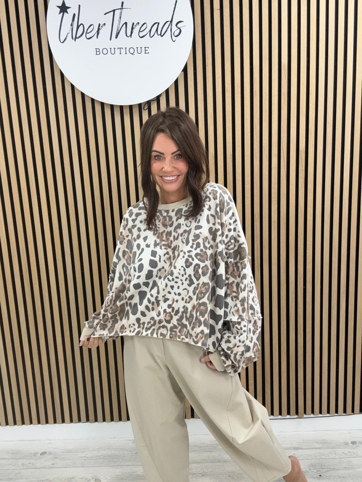 The Mya Animal Cropped Jersey