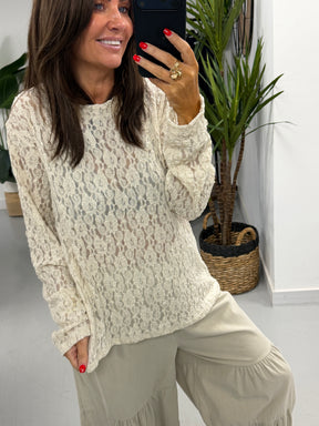 The Lace Mesh - Cream
