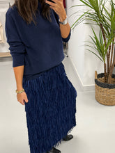 The Rio Tassle Skirt - Navy
