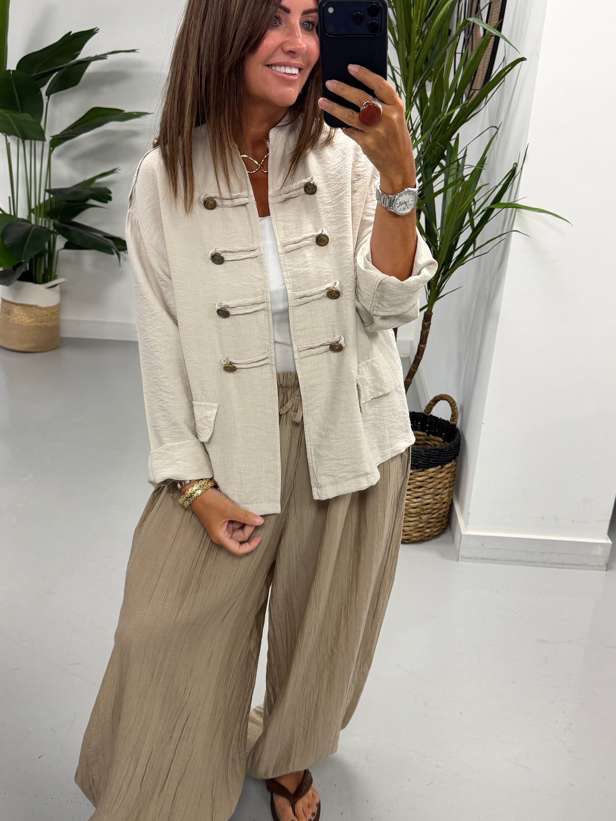 Military Jacket - Stone