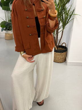 Zeta Otto Military Jacket - Rust