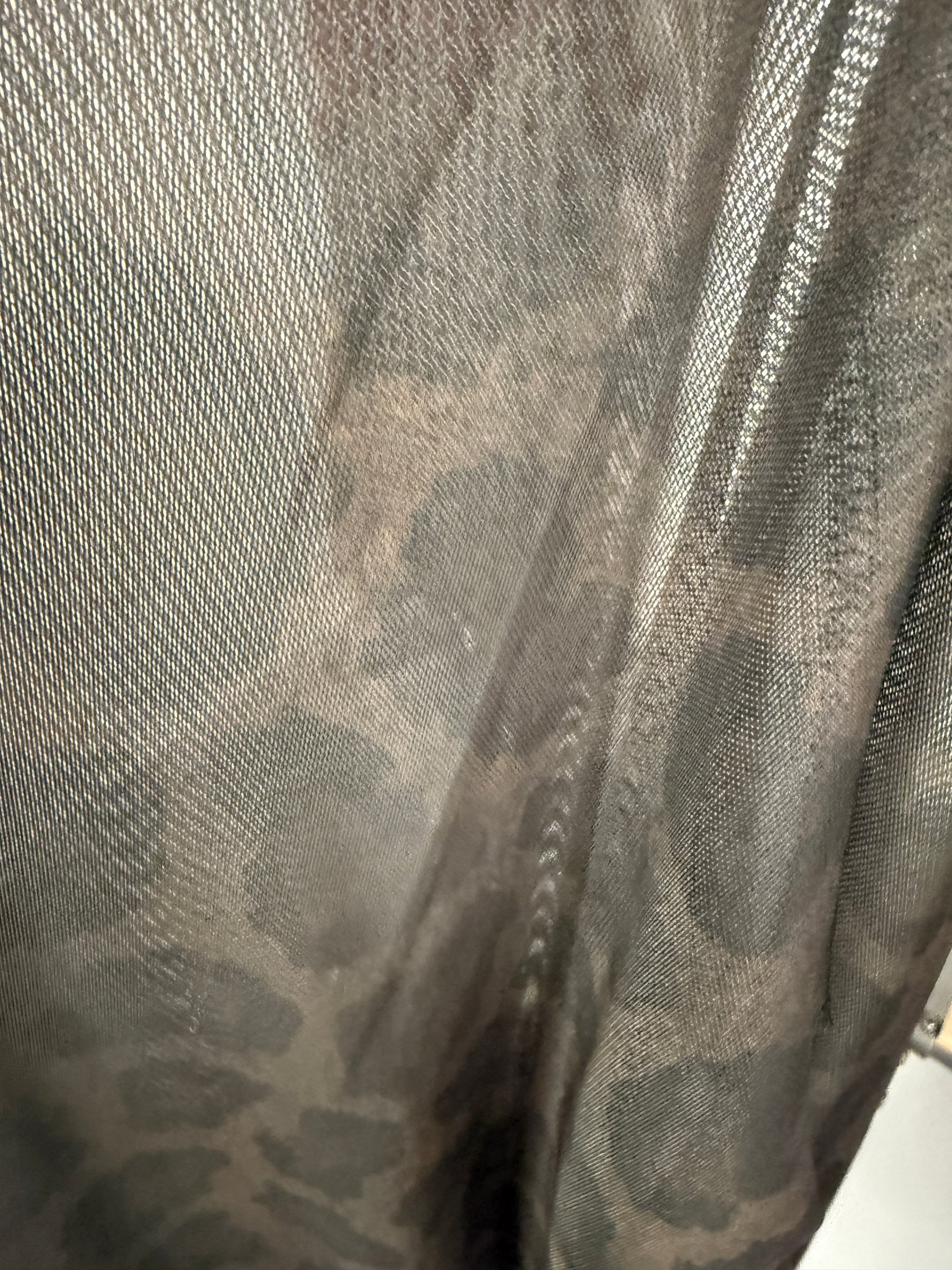 Animal Mesh Top - Chocolate