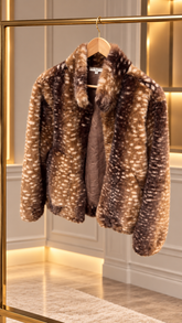 Bambi Faux Fur Bomber - Dark ML