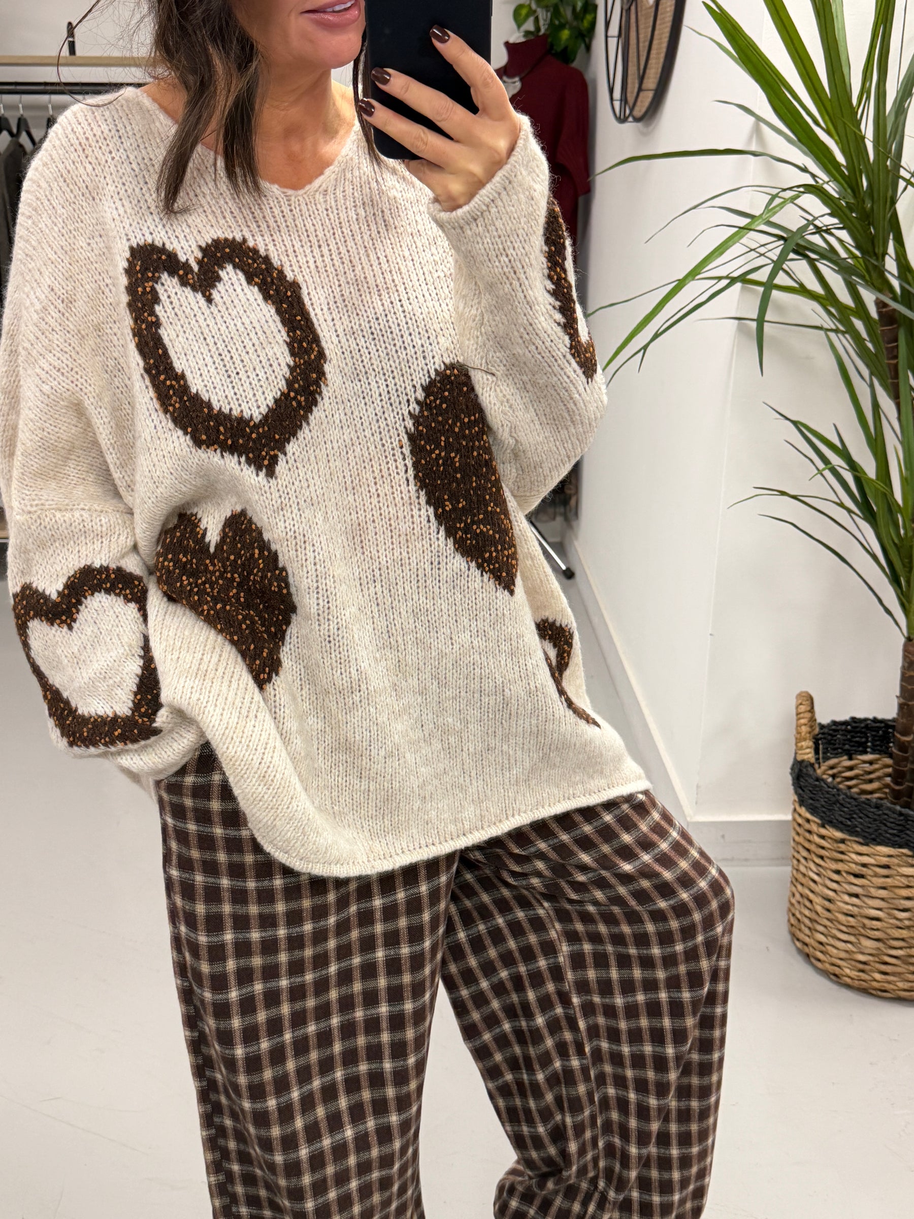 Heart Warmer Soft Knit - Cream