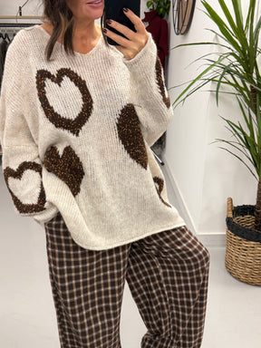 Heart Warmer Soft Knit - Cream