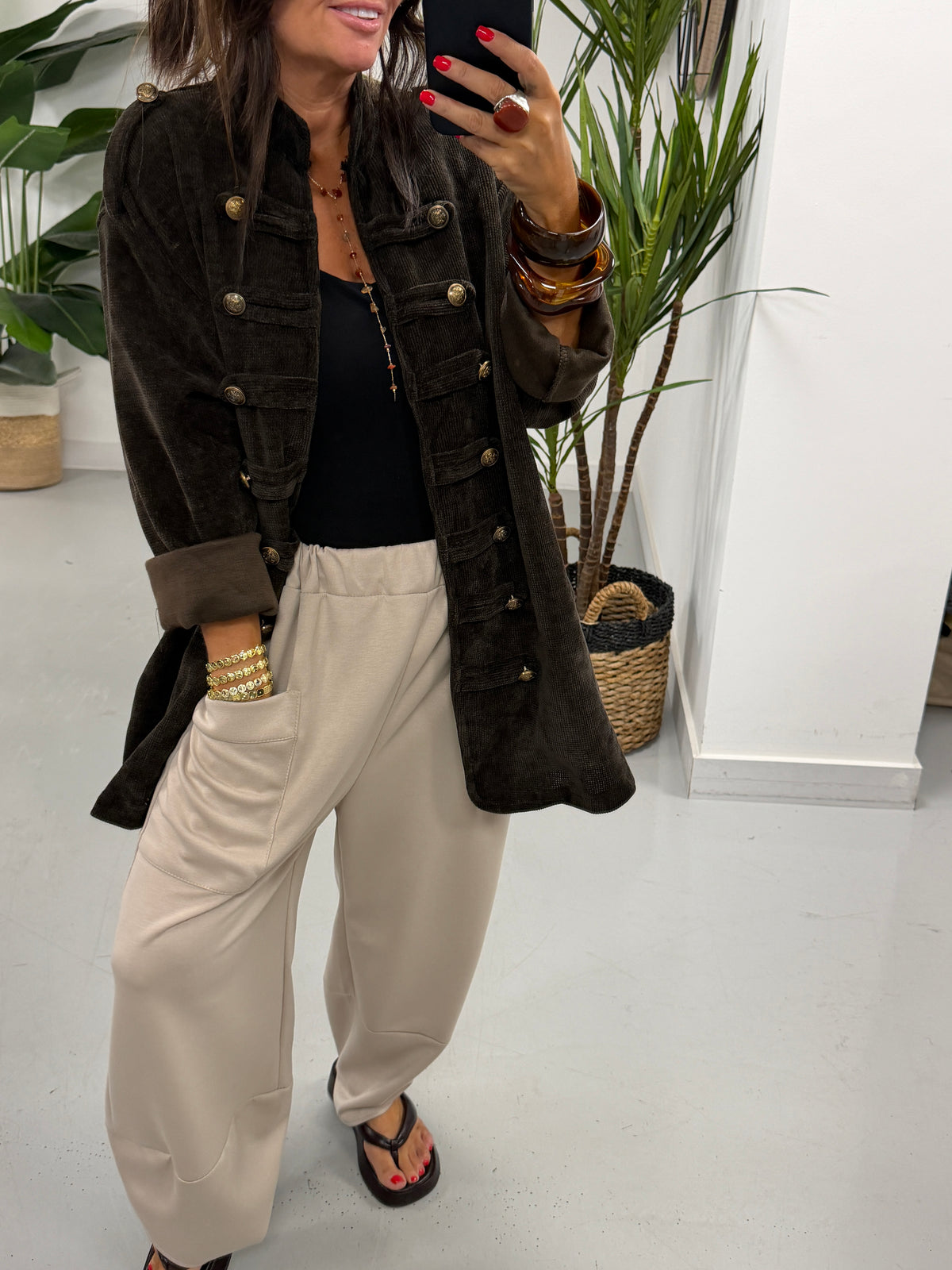 The Scuba Tulip Trousers - Cream