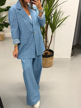 Deniably Denim Stripe Blazer  - Light Stripe