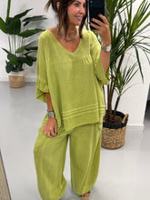 Sahara V Neck Tunic - Pistachio
