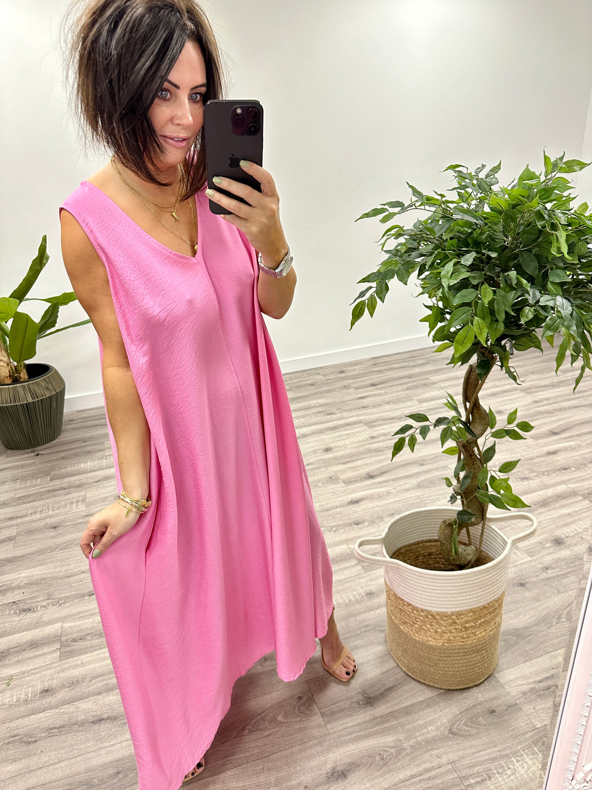 Virginia Pocket Dress - Pink