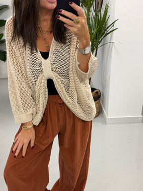 The Autumn Loose Knit - Cream (Size 10-16)