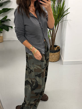The Chelsea Camo Barrel Joggers Dark Khaki (Size 12-18)