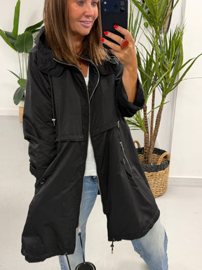 Fly Toggle Back Jacket - Black
