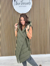 Fly Asymmetrical Hooded Giilet  - Khaki