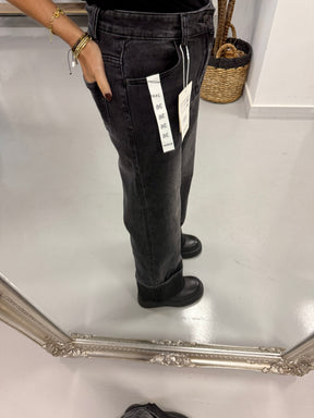 Redberry Turn up Jeans - Dark Grey