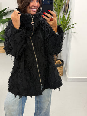 Shelby Shaggy Jacket - Black