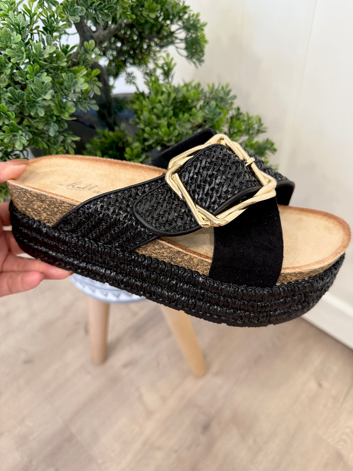 Black Platform Sliders (sized)