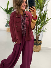 Zeta Otto Military Jacket - Wine