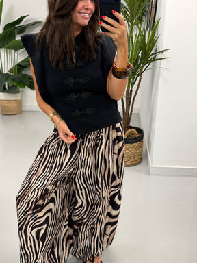 The Shanghai Ribbed Tunic - Black