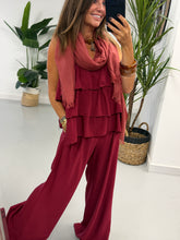 Crinkle Rara Co Ord - Wine