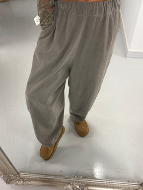 Memphis Barrel Needlecord Joggers - Taupe (Size 10-14)
