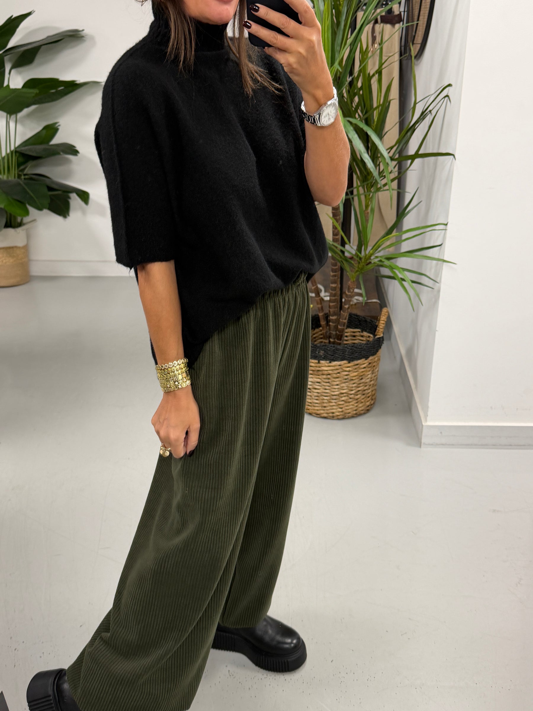 The Cambridge Cord Balloon Trousers - Khaki (Size 12-16)