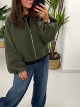 Lightweight Quilted Bomber - Khaki