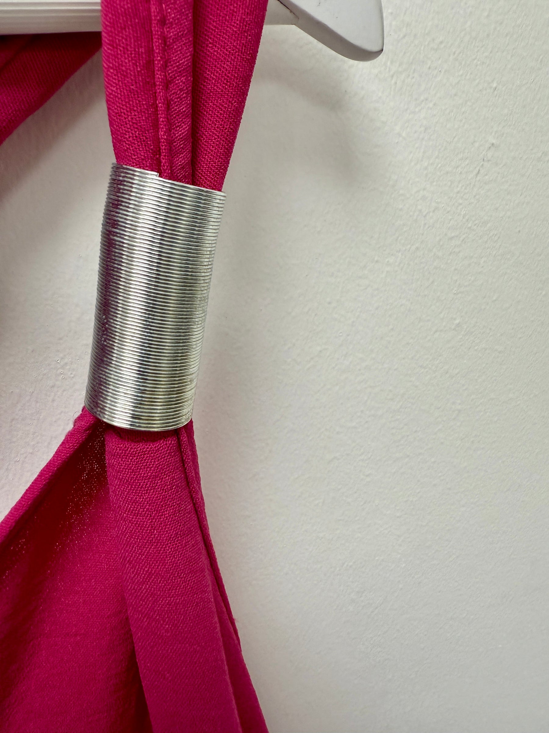 The Spring Shoulder Maxi - Cerise Pink