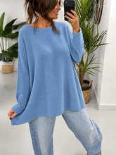 The Chelsea Round Neck Knit - Cornflower Blue