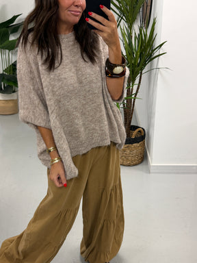 Zeta Otto Slouch Knit - Oatmeal